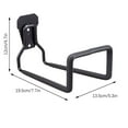 thumbnail image 3 of Heavy Duty Wall Mount Hose Holder | Metal Water Hose Reel Hanger | Rustproof Hook for Garden, Garage, Backyard | Holds Up to 150ft | 7.7 x 4.7 x 5.3 in | Black | Space Saving Organizer, 3 of 8