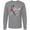 AC-Heather Grey, variant on Inktastic Faith over Fear Parkinson's Awareness with Red Tulip Long Sleeve T-Shirt