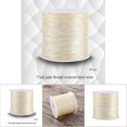 thumbnail image 3 of Cordon en nylon pour nœud chinois, 100 m x 0,8 mm, beige, pour macramé, Shamballa, 3 of 3