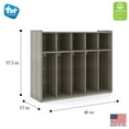 thumbnail image 5 of Tot Mate Children 5-Section Wall Locker, Ready-to-Assemble, 5 of 5