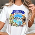 thumbnail image 2 of Artistic Nebraska State Themes and Landmarks T-Shirt, Tee for History and Travel Lovers, 2 of 6