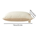thumbnail image 1 of Long Rectangular Pillow for Side Sleepers – 29x19 Inch Cotton Bedside Hugging & Neck Support Cushion – Soft Breathable Fill for Home, Sofa & Bed, 1 of 6