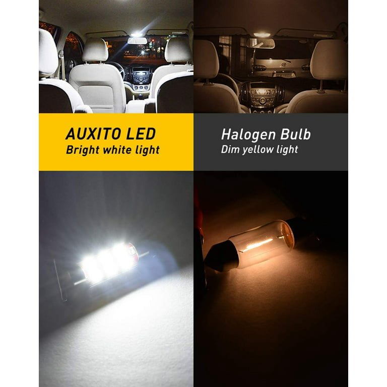 AUXITO 6418 Festoon LED Bulbs CANBUS Error Free 6411 C5W 36mm
