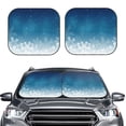 thumbnail image 2 of Haiem Christmas Snowflakes Car Windshield Sun Shade (2 Pieces) Foldable Windshield Sun Shade Car Accessories for Truck SUV Pickup-Large, 2 of 7