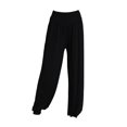 thumbnail image 4 of Pantalones de baile para mujer, de modal, sueltos, con piernas anchas, para práctica de yoga latino, largos, suaves, para el hogar, N24, 4 of 5