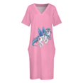 thumbnail image 4 of Vestido de bolsillo suelto Starcher, vestidos africanos para mujer, vestidos largos para mujer, vestidos de gala, 4 of 7
