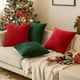 thumbnail image 3 of Juego de 2 fundas de almohada MIULEE Christmas, color verde oscuro, 66 x 66 cm, 3 of 9