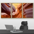 thumbnail image 2 of wall26 Framed Canvas Print Wall Art Set Vibrant Red Canyon Valley Eilat Israel Nature Wilderness Photography Realism Decorative Landscape Colorful for Living Room, Bedroom, Office - 16"x24", 2 of 5
