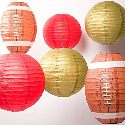 San Francisco Pro Football Paper Lanterns 6pc Combo Tailgating Party