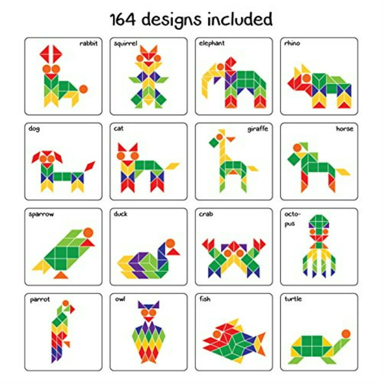 Play Panda Fun Magnetic Shapes (Senior) : Type 1 with 46 Magnetic Shapes, 2  Pattern Book, make 500 different things, Magnetic Board and Display Stand
