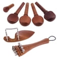 thumbnail image 1 of Jujube Wood Juego de Accesorios para Violín 4/4 Chinrest + Tuning Peg + Yuyangstore Mentonera para violín, 1 of 8