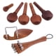 thumbnail image 1 of de Piezas de Violín de Madera 4/4 con Soporte de Barbilla Corcho, Afinación de Madera, 1 of 9
