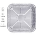 Displastible 8x8" Disposable Aluminum Pans With Lids (10 Pack) Foil