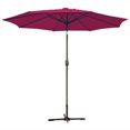 thumbnail image 1 of Jeco Parasol de Marché en Aluminium de 9 Pieds Inclinable avec Manivelle, 1 of 1