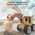 thumbnail image 4 of Gifts for Kids! Fwttom Toy Cars, 4 PCS Toy Construction Vehicles, Assorted Trucks Mini Car Toy, Friction Powered Push & Play Engineering Vehicles for Age 3 Years and Up Boys and Girls As Gift, 4 of 9
