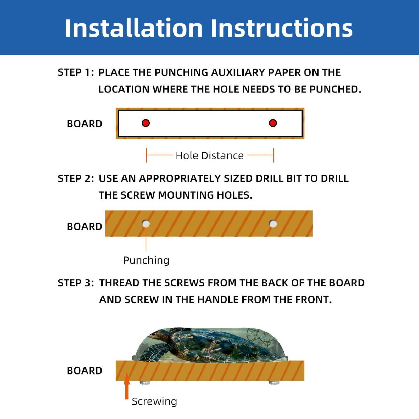 PhooArto 6 Pcs Cup Drawer Pulls, Underwater Sea Turtle Shell Shape Handles Cabinet Knobs for Dresser Cupboard Closet Wardrobe with Screws