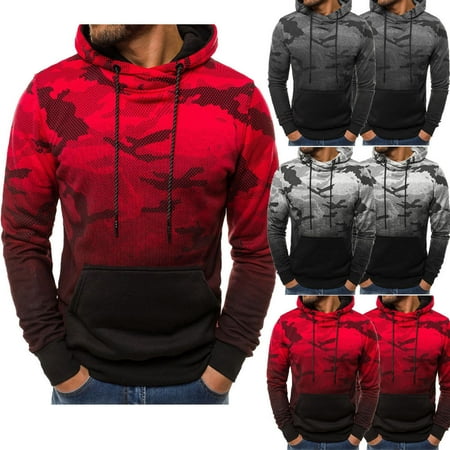 Army Logo Hooded Sweatshirt - Mens Hoodies Army Sweatshirt Hooded Jacket Coat Shirt Camo Pullover Jumper Top