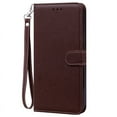 thumbnail image 1 of S21FE S21 FE S 21 FE Case For Samsung Galaxy S21 Plus Ultra Leather Wallet Flip Case For Samsung Galaxy S21FE S21+ Ultra Cover Coffee -Strap Samsung S21 FE, 1 of 6