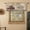 Farmhouse Barn, variant on Hattie Floral Linen Kitchen Curtains 24 Inch Length Vintage Cottage Core Farmhouse Cafe Curtains Light Filtering Small Window Drapes for Living Room Bathroom Rod Pocket 2 Panels Dark Blue