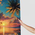 thumbnail image 3 of BCIIG Sunset Palm Trees Beach Chic Modern Bathroom Shower Curtain 69"x72, 3 of 7