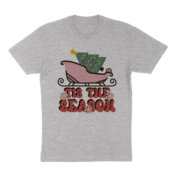 Sleigh Tis the Season Shirt Unisex 2X-Large Grey