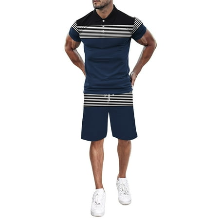 

ketyyh-chn99 Navy Jogger Scrubs For Men Set Men’s Tracksuits 2 Piece Outfit Sweatsuits for Men Casual Hoodie Sports Jogging Suits Sets