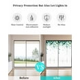 thumbnail image 4 of Window Privacy Film Eucalyptus Leaf Stained Glass Window Film Decorative Sun Block Window Cover Simple Spring Green Botanical Vines Window Clings Static Adhesive Sticker for Bathroom 29.5"x78.7", 4 of 7