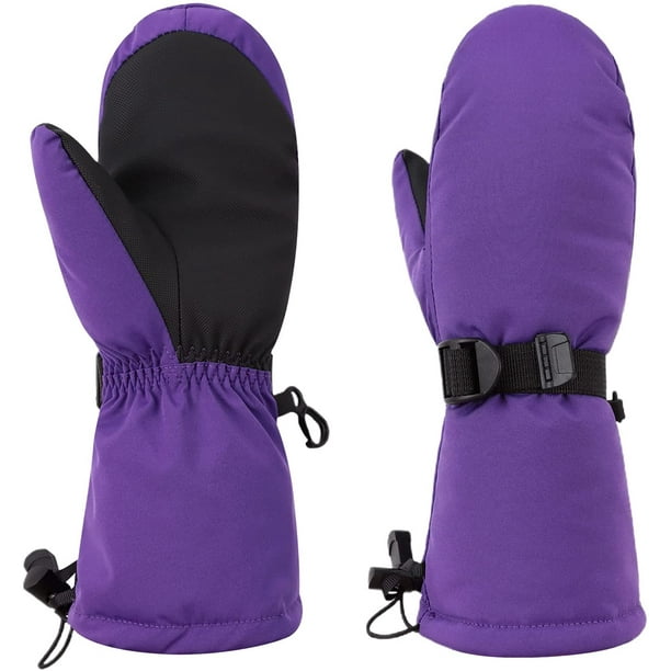 Ladies purple ski gloves outlet
