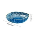 thumbnail image 3 of Sulgyt Crystal Bowl Plastic Transparent Dried Fruit Dish, Snack Candy Plate, Salad Bowl, Home Storage Tray Decor (Blue), 3 of 6