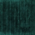 thumbnail image 1 of Ahgly Company Machine Washable Indoor Square Abstract Turquoise Blue Contemporary Area Rugs, 3' Square, 1 of 4