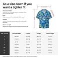 thumbnail image 3 of PAYOHTO Tropical Colored Butterflies Mens Hawaiian Casual Short-sleeved Shirt Tropical Summer Beach Button Down Shirts, 3 of 7