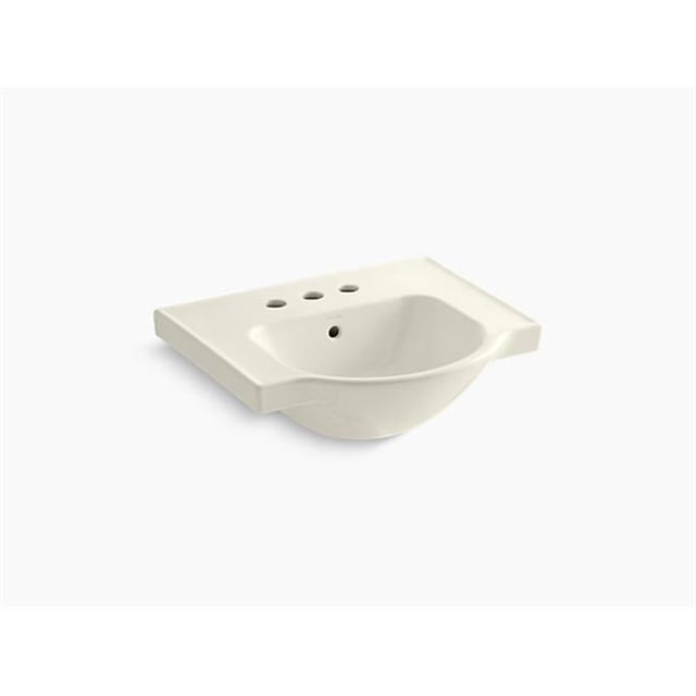 Kohler K-5247-4-96 21 Po Évier de Lavabo avec Centre de Rangement - Biscuit