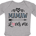 thumbnail image 4 of Inktastic Mamaw Loves Me Grandchild Girls Long Sleeve Baby Bodysuit, 4 of 5