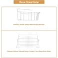 thumbnail image 2 of Under Shelf Wire Baskets, Trianu Cabinet Wire Hanging Basket Shelves, 10.82 x 9.84 x 5.11 inches, White, 2 of 8