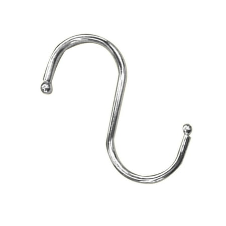 

Linyer 5 Pieces Iron S Shaped Hook Heavy Duty Round End Household Kitchen Bedroom Wardrobe Spoon Mops Hanger Organizing Holder