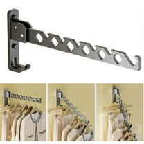 Foldable clothes hanger wall mounted clothes drying rod clothes hanger balcony