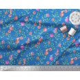 thumbnail image 2 of Soimoi Polyester Crepe Fabric Leaves & Floral Printed Fabric 1 Yard 52 Inch Wide, 2 of 3