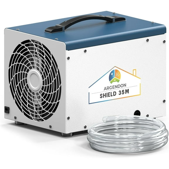 ARGENDON Dehumidifier for Crawlspace Basement, Commercial Dehumidifier with Drain Hose 70 PPD, Compact, Ideal for Water Damage Storage Up to 1000 Sq Ft, 5-Year Limited Warranty