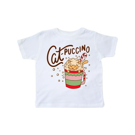 

Inktastic Christmas Cat-Puccino in Coffee Mug with Candy Cane Gift Toddler Boy or Toddler Girl T-Shirt