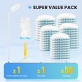 thumbnail image 4 of Bisenkud Duster Kit for Swiffer Duster Refill: 50 Heavy Duty Refills + 2 Handles | 3X Grip & Static Tech | Car, Furniture & Electronics Dry Cleaning, 4 of 5