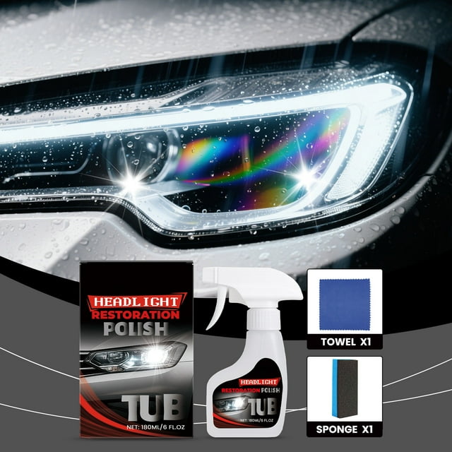 180ml Car Headlight Maintenance Kit Headlight Oxidation Cleaning And Care Brightening And Translucent Refurbishment Kit