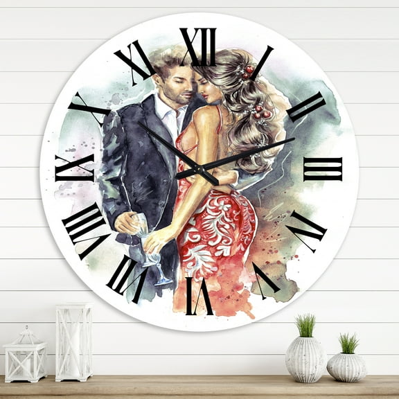 Designart 1 in Quartz Traditional Wall Clock