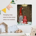 thumbnail image 7 of FMSHPON Traditional Gnome Santa Claus Wood Pattern Clipboard Hardboard Wood Nursing Clip Board and Pull for Standard A4 Letter 13x9 inches, 7 of 7