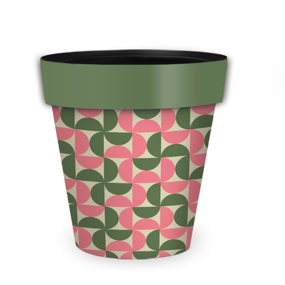 Briarwood Lane Pink and Green Modern Medium Planter