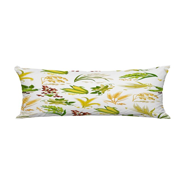 Fundas de almohada ABPHQTO para el cuerpo de Cereales y Granos Funda de almohada Protectora 50x150 cm