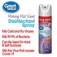 thumbnail image 3 of Great Value Disinfectant Spray, Morning Mist Scent, 19 oz, 3 of 6