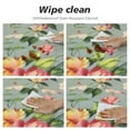 thumbnail image 4 of RUIYC  Vintage Floral Tablecloth Round,Rose Flower Table Cloth Autumn Holiday Polyester Table Cover Decorative for Indoor Outdoor Kitchen Dining Party, 4 of 7