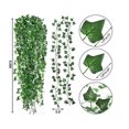thumbnail image 3 of 12 hojas de hiedra falsa de 2,1 m, vides falsas, plantas colgantes artificiales, 11 Feliz Sencillez, 3 of 5