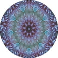 thumbnail image 1 of Ahgly Company Machine Washable Indoor Round Transitional Purple Jam Purple Area Rugs, 6' Round, 1 of 7