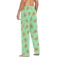 thumbnail image 6 of HPINK-T Cute Christmas Gingerbread Man Print Men's Cotton Pajama Pants Soft Comfy Sleep & Lounge Pants Pjs Bottoms with Pockets, 6 of 7